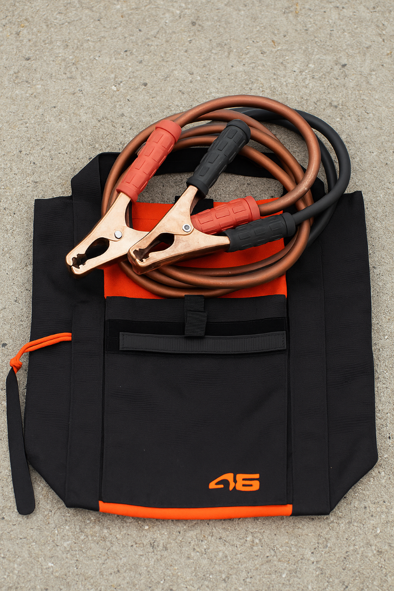 Atlas46 Hudson Jumper Cable Bag, Coyote/Orange A46-11-00076-1178-00