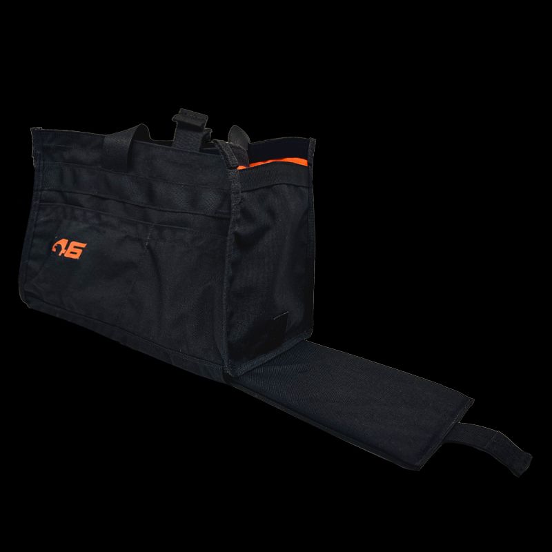 Atlas46 Quick Tool Bag with Removable Kneeling Pad, Black/Orange A46-11-00077-1193-00