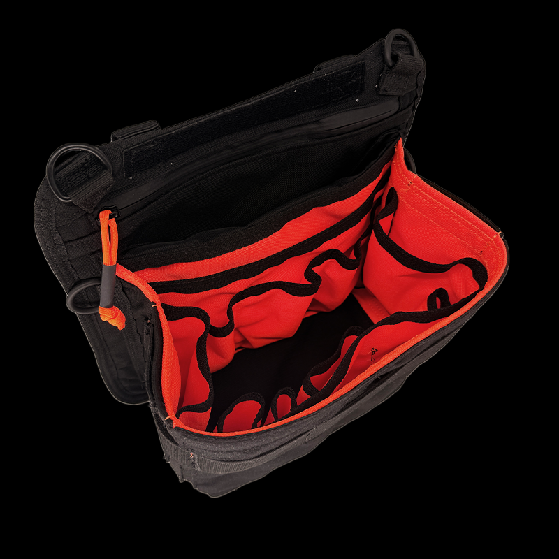 Atlas46 Benjamin Electrician Technician Bag V2, Black/Orange A46-11-00080-1193-00