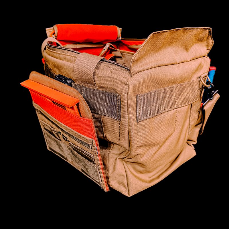 Atlas46 Sierra Nevada Tool Hi-Viz Interior Gear Bag V2, Coyote/Orange A46-11-00081-1178-00