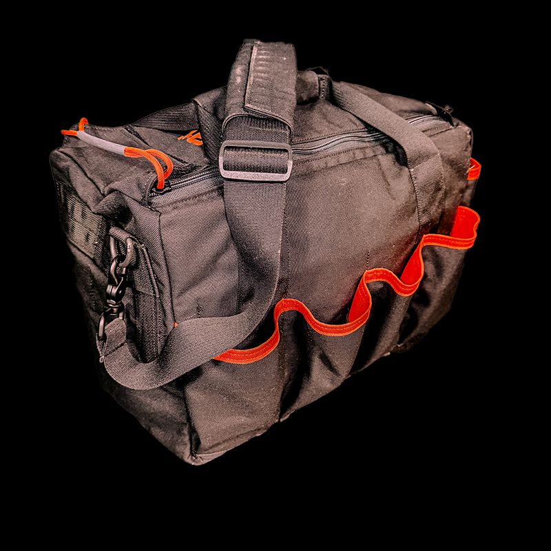 Atlas46 Sierra Nevada Tool Hi-Viz Interior Gear Bag V2, Black/Orange A46-11-00081-1193-00