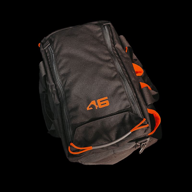 Atlas46 Sierra Nevada Tool Hi-Viz Interior Gear Bag V2, Black/Orange A46-11-00081-1193-00