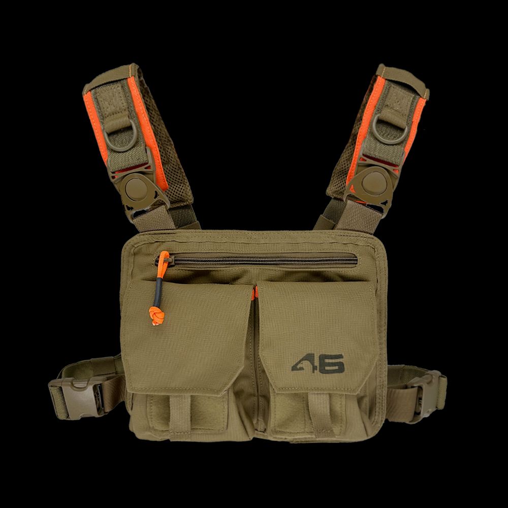 Atlas46 Double Cargo Tool Chest Panel V3, Coyote/Orange A46-12-00006-1178-00