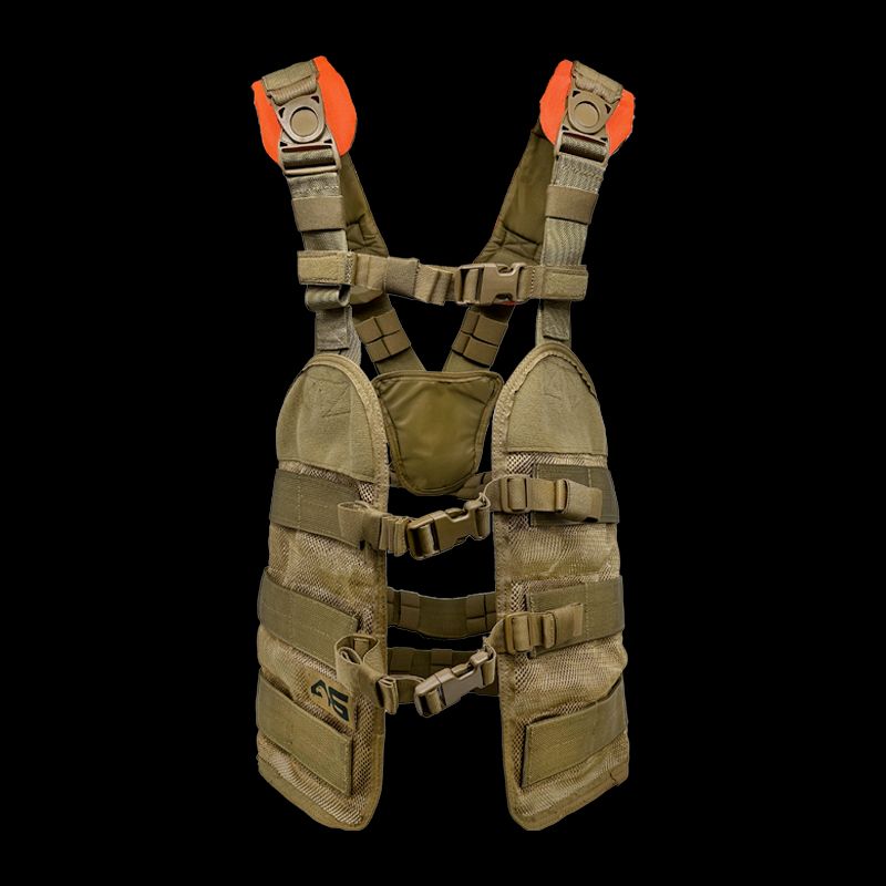 Atlas46 Stratos Open Core Tool Vest V2, Coyote/Orange A46-12-00009-1178-00