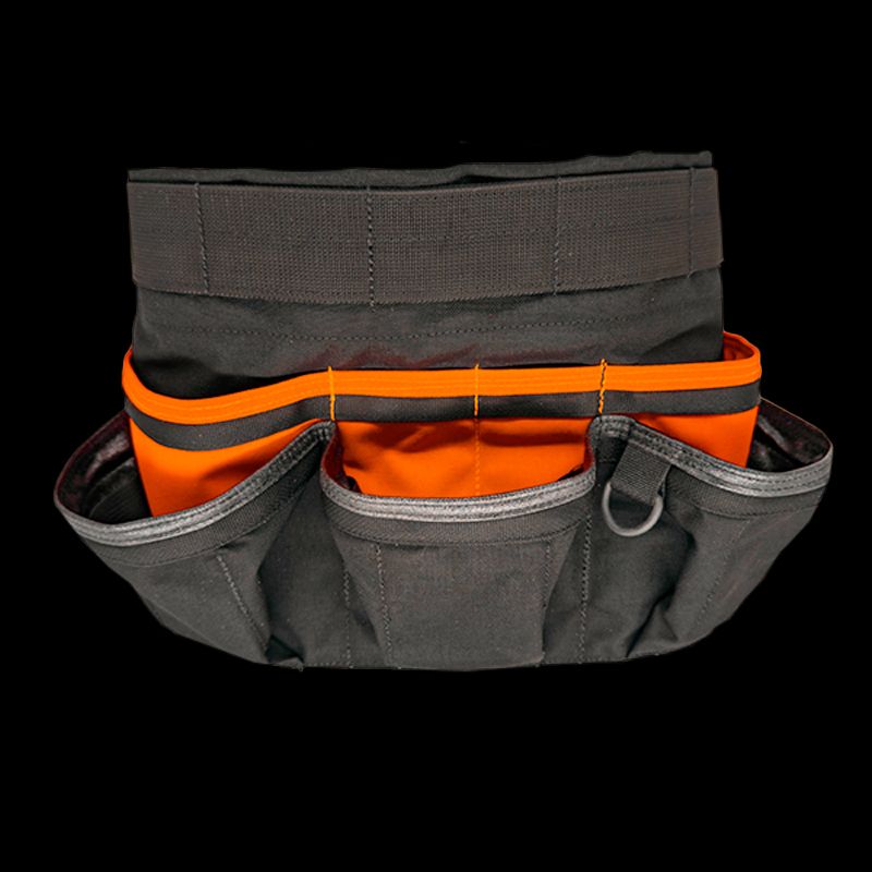 Atlas46 Pro-Flex Mississippi Tool Apron, XL 40-54 in, Black/Orange A46-12-00010-1193-53