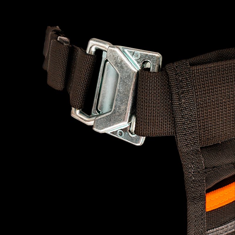 Atlas46 Pro-Flex Mississippi Tool Apron, XL 40-54 in, Black/Orange A46-12-00010-1193-53