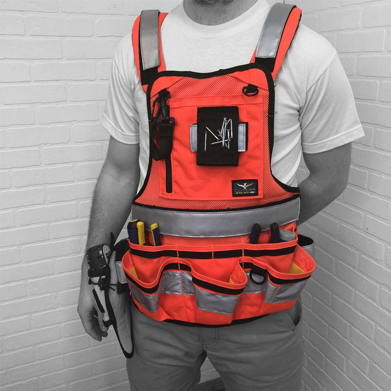 Atlas46 JourneyMesh Chest Rig, Hi Viz Orange A46-12-00016-1049-00