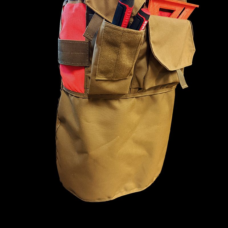 Atlas46 Workshop Apron with Cargo Pockets, Coyote/Orange A46-12-00028-1178-00