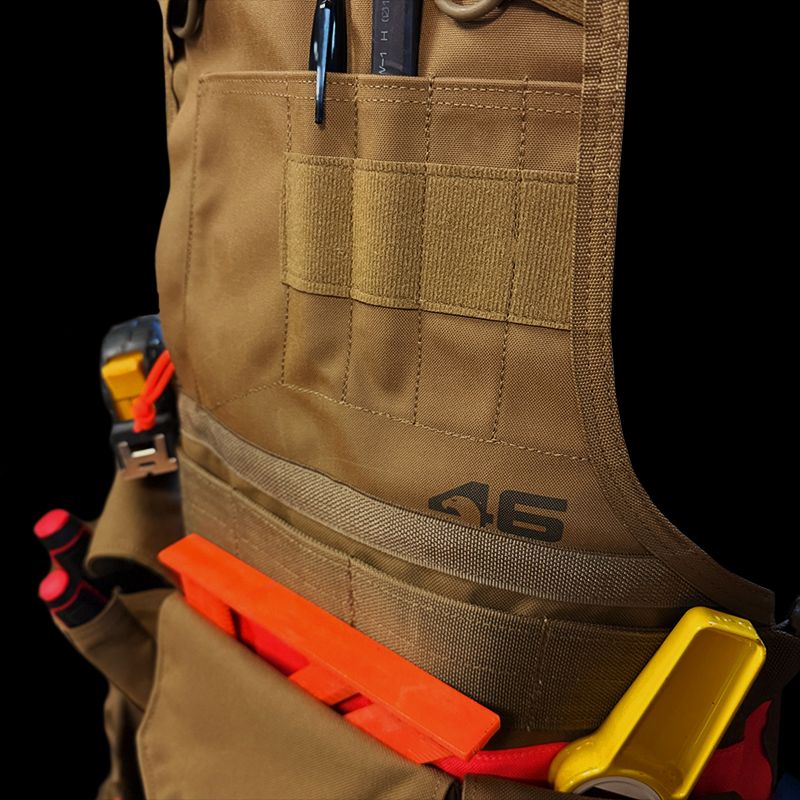 Atlas46 Workshop Apron with Cargo Pockets, Coyote/Orange A46-12-00028-1178-00