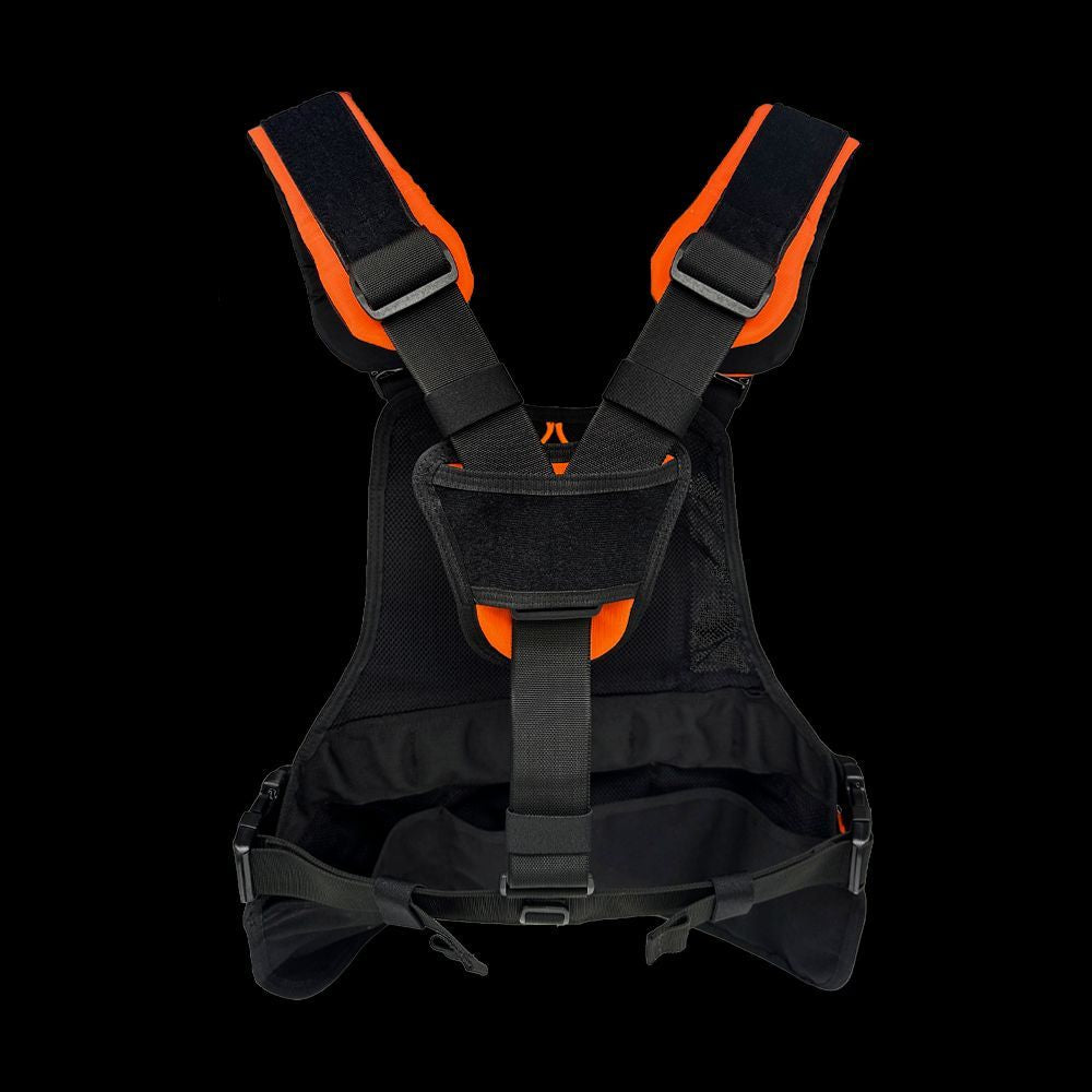 Atlas46 JourneyMesh Open Pocket Chest Rig V3, Coyote/Orange A46-12-00029-9178-00