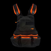 Atlas46 JourneyMesh Open Pocket Chest Rig V3, Black/Orange A46-12-00029-9193-00