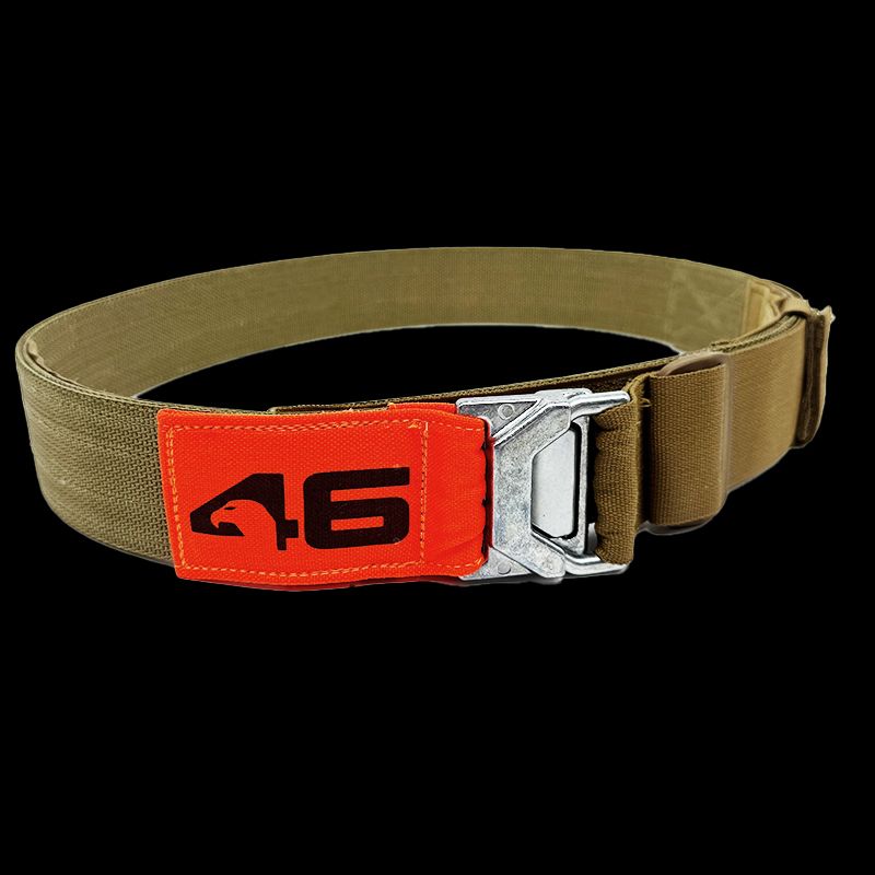 Atlas46 Medium Rigid Tool Belt V2, Coyote/Orange A46-15-00089-1178-03