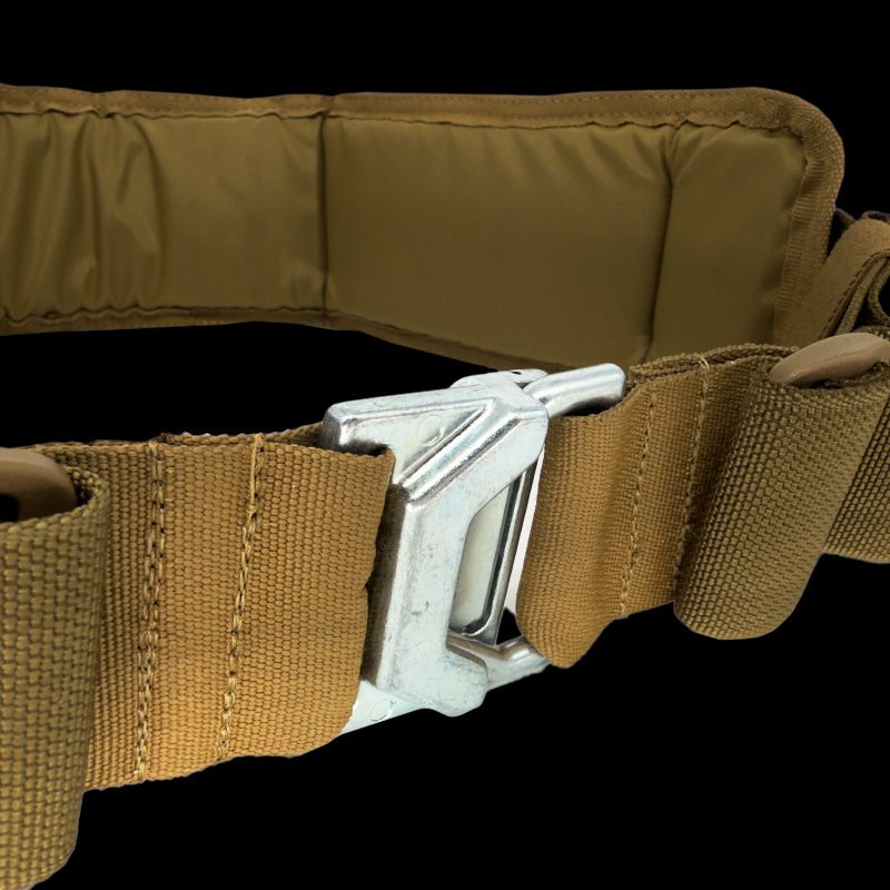 Atlas46 Medium Harvey Padded Belt with Poron V2, Coyote/Orange A46-15-00094-1178-03