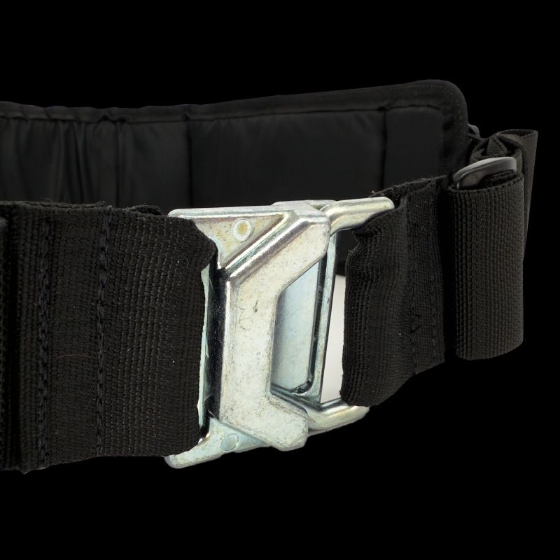 Atlas46 Small Harvey Padded Belt with Poron V2, Black/Orange A46-15-00094-1193-02