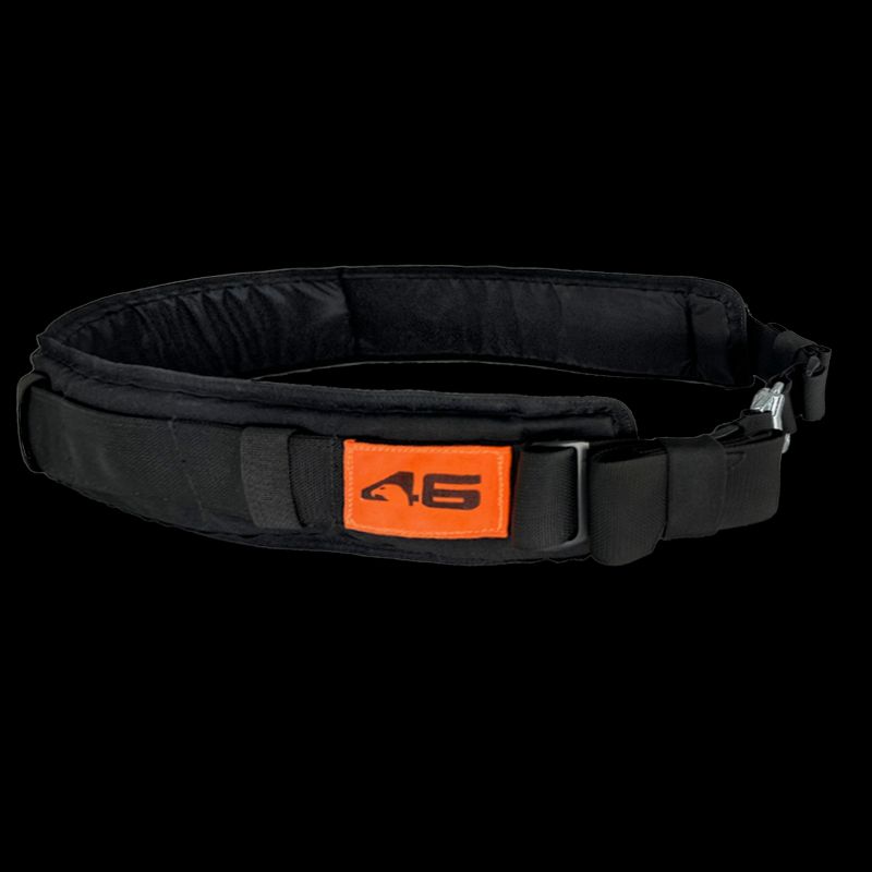 Atlas46 XL Harvey Padded Belt with Poron V2, Black/Orange A46-15-00094-1193-05
