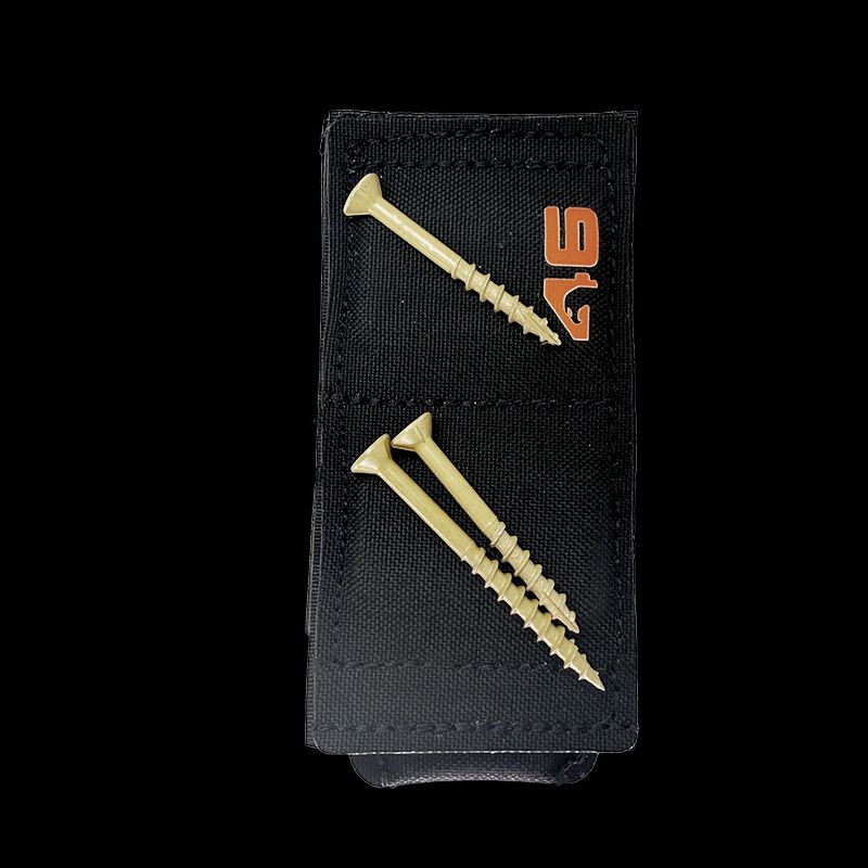 Atlas46 4x2" Magnetic Panel with (4) 9lb Pull Force Magnets, Black A46-15-00096-9001-00