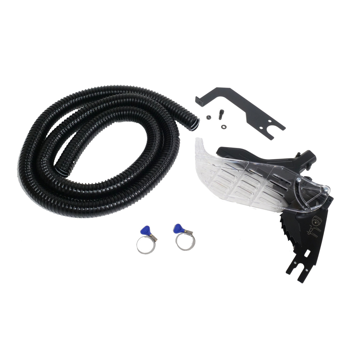 LTATSF123-OVERHEAD HOSE Fits Most older Fusion table saws. Includes: Overhead Guard, 4'' port, hose support bracket, hose, hose clamps.

