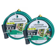 Avagard 3/4" X 15' PVC Water Hose Assembly 3/4" Male and Female GHT Fittings, 2-Pack
