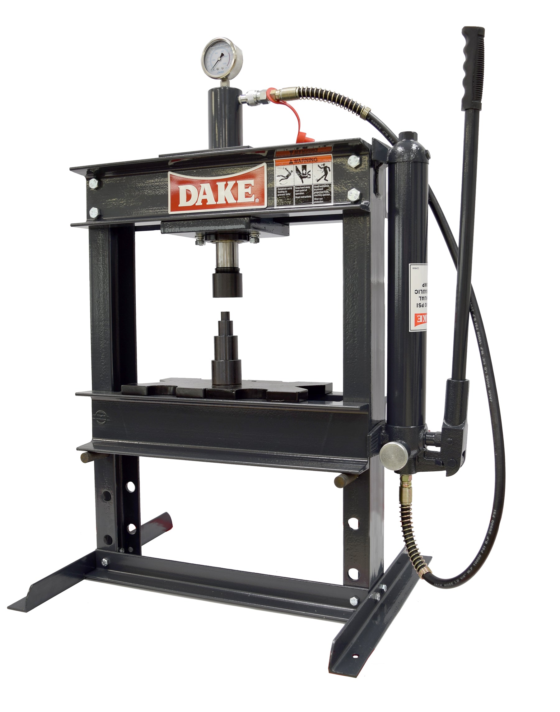 Dake Machinery B-10 10-Ton Manual Benchtop H-Frame Hydraulic Press 972200