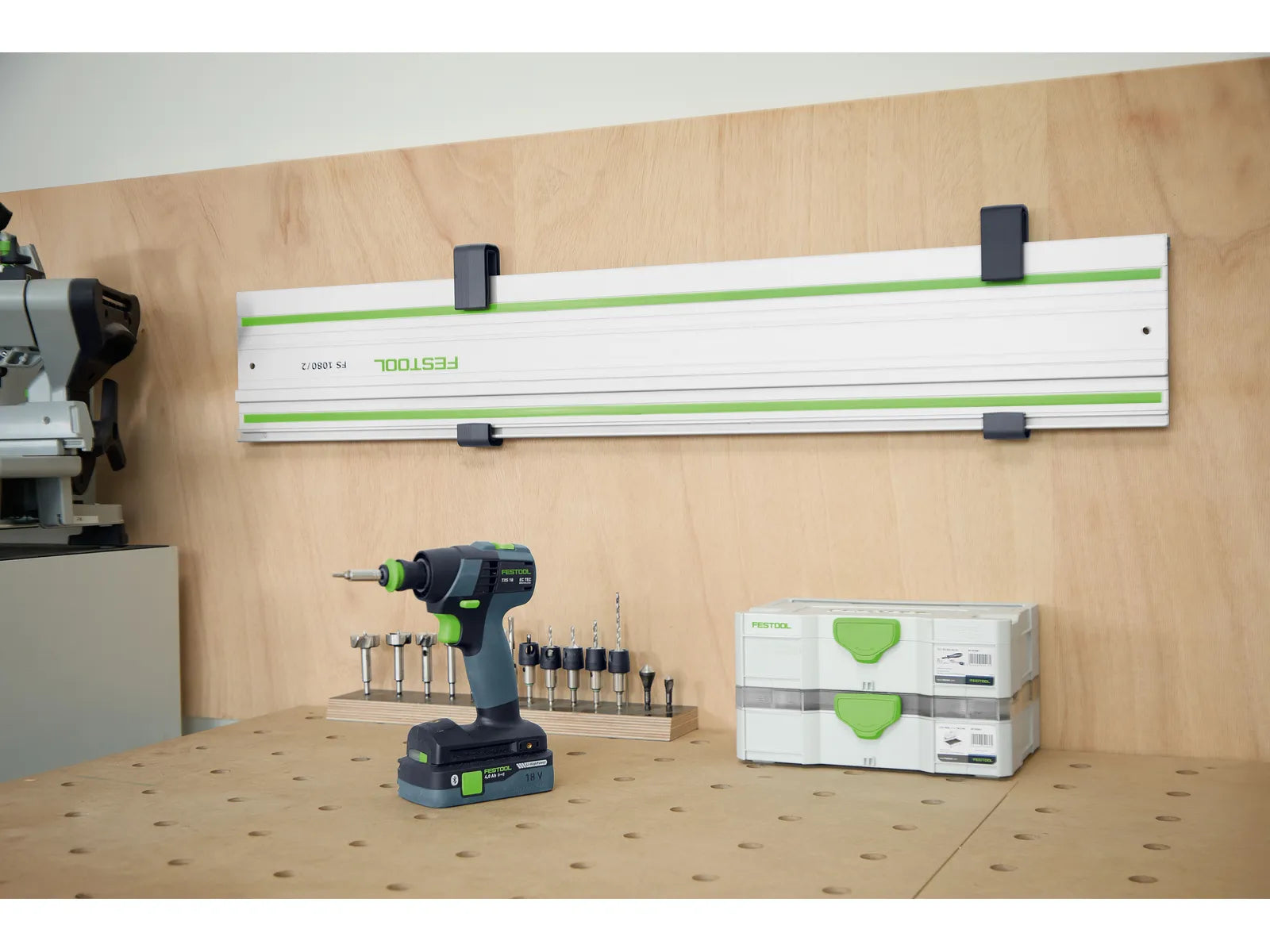 Festool Wall Mount Guide Rail Holder for FS Guide Rails, 2-Pack HA-FS/2 578938