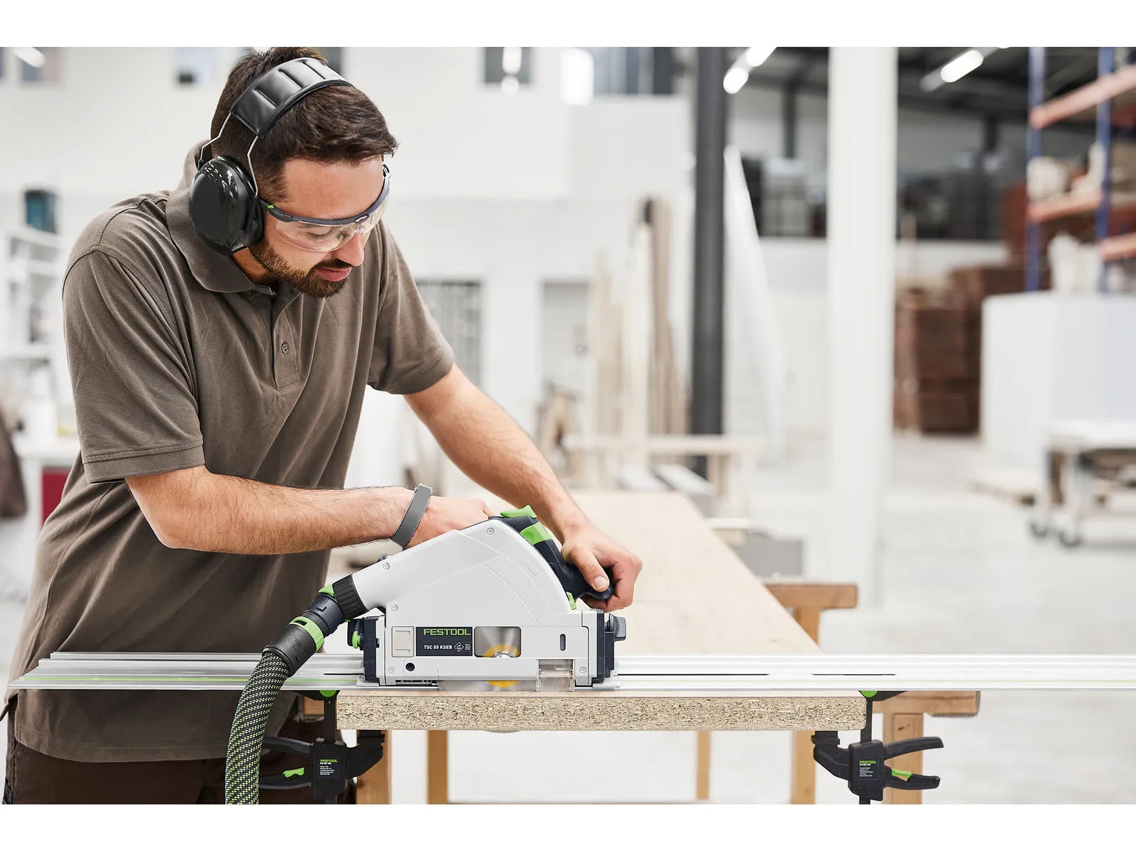 Festool 18V 6-1/4 in. Cordless Track Saw TSC 55 KS-Basic (Bare Tool) 577991