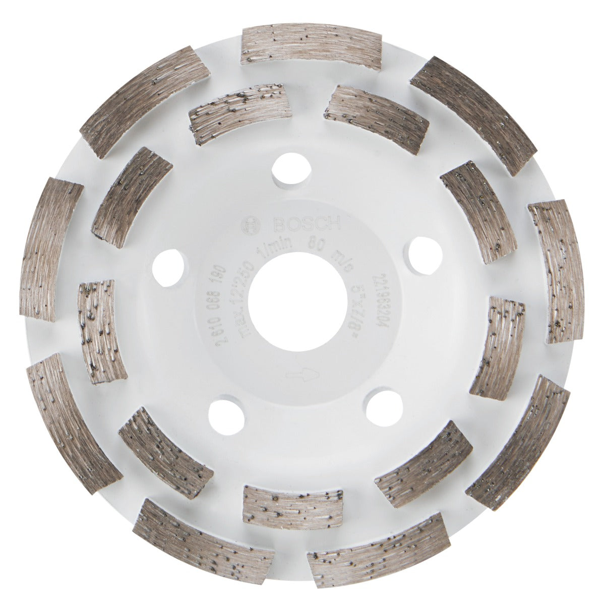 Bosch 5" Double Row Segmented Diamond Cup Wheel DCDR0501