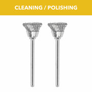 1/2 in. Carbon Steel Brushes, 2 Pack