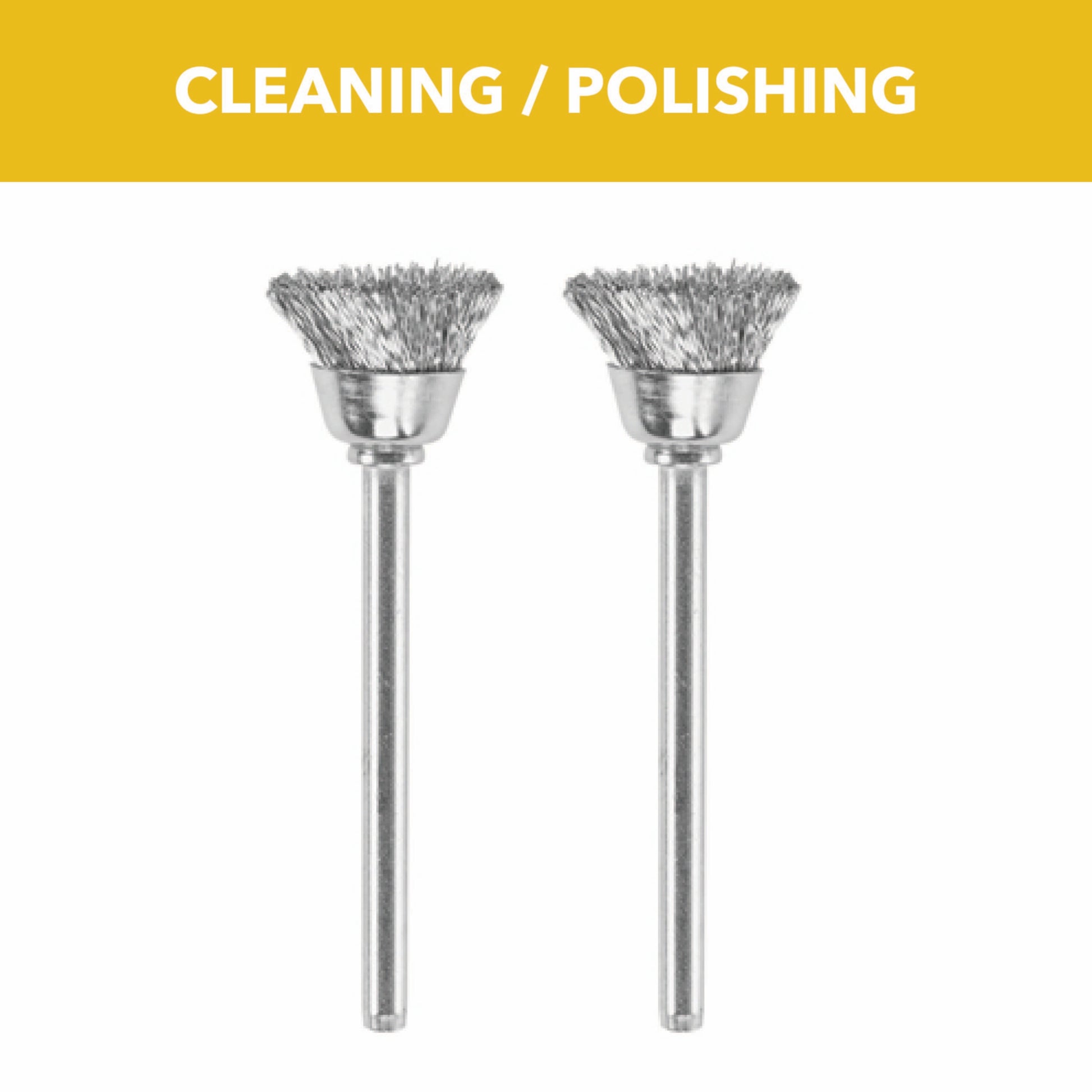 Dremel 1/2 in. Carbon Steel Brushes, 2 Pack 442-02