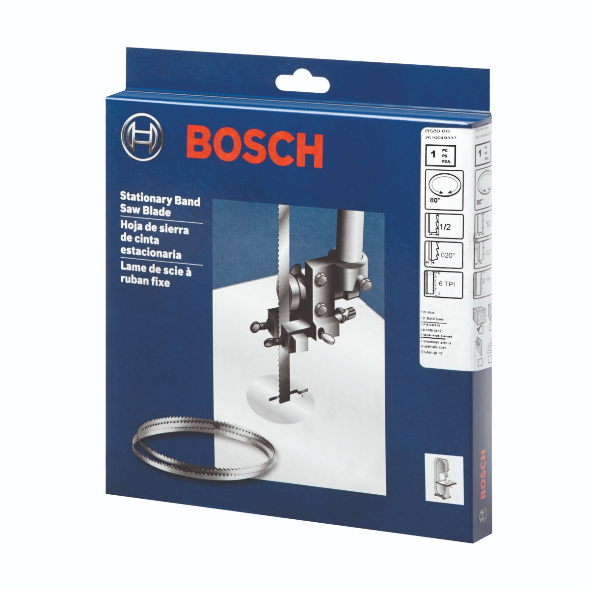 Bosch 80" 6 TPI Heavy-Duty Stationary Bandsaw Blade BS80-6H