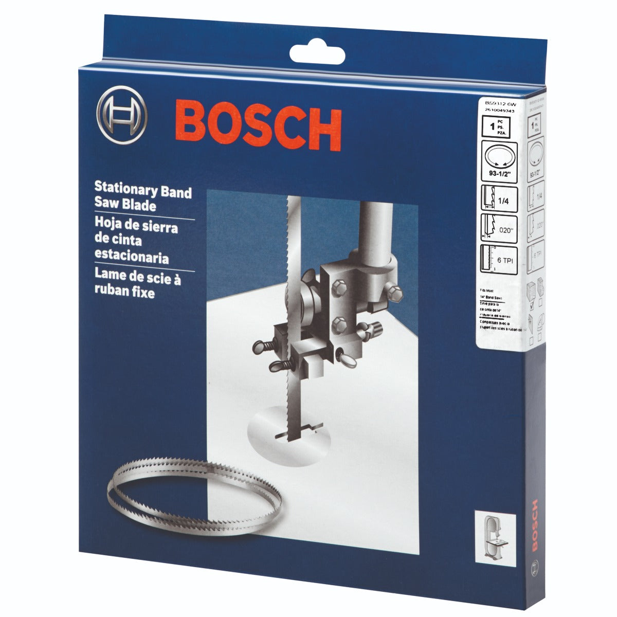 Bosch 93-1/2" 6 TPI GP Stationary Bandsaw Blade BS9312-6W