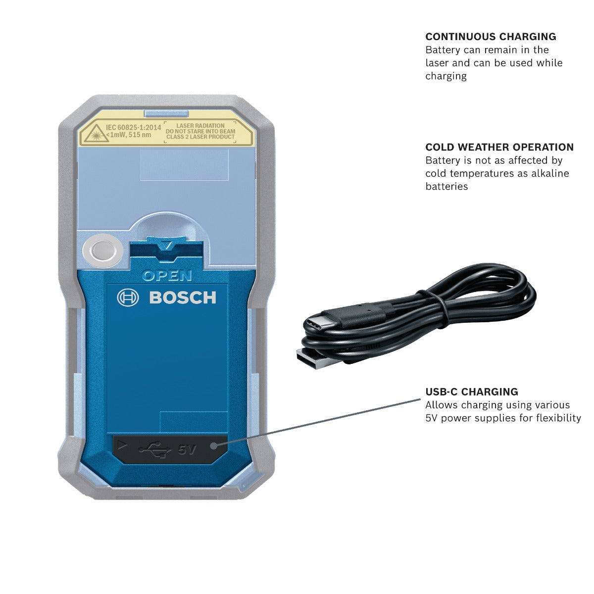 Bosch 3.7V Lithium-Ion 1.0 Battery GLM-BAT