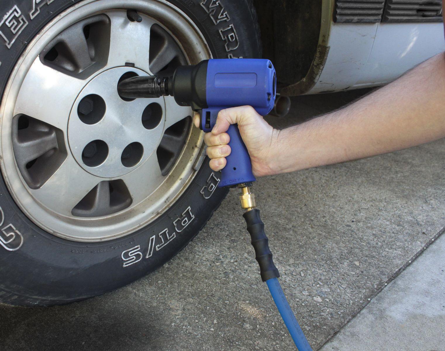 Blubird 1/2" X 15' Rubber Air Hose Assembly 1/2" Male-NPT, 2-Pack BB1215-2PK