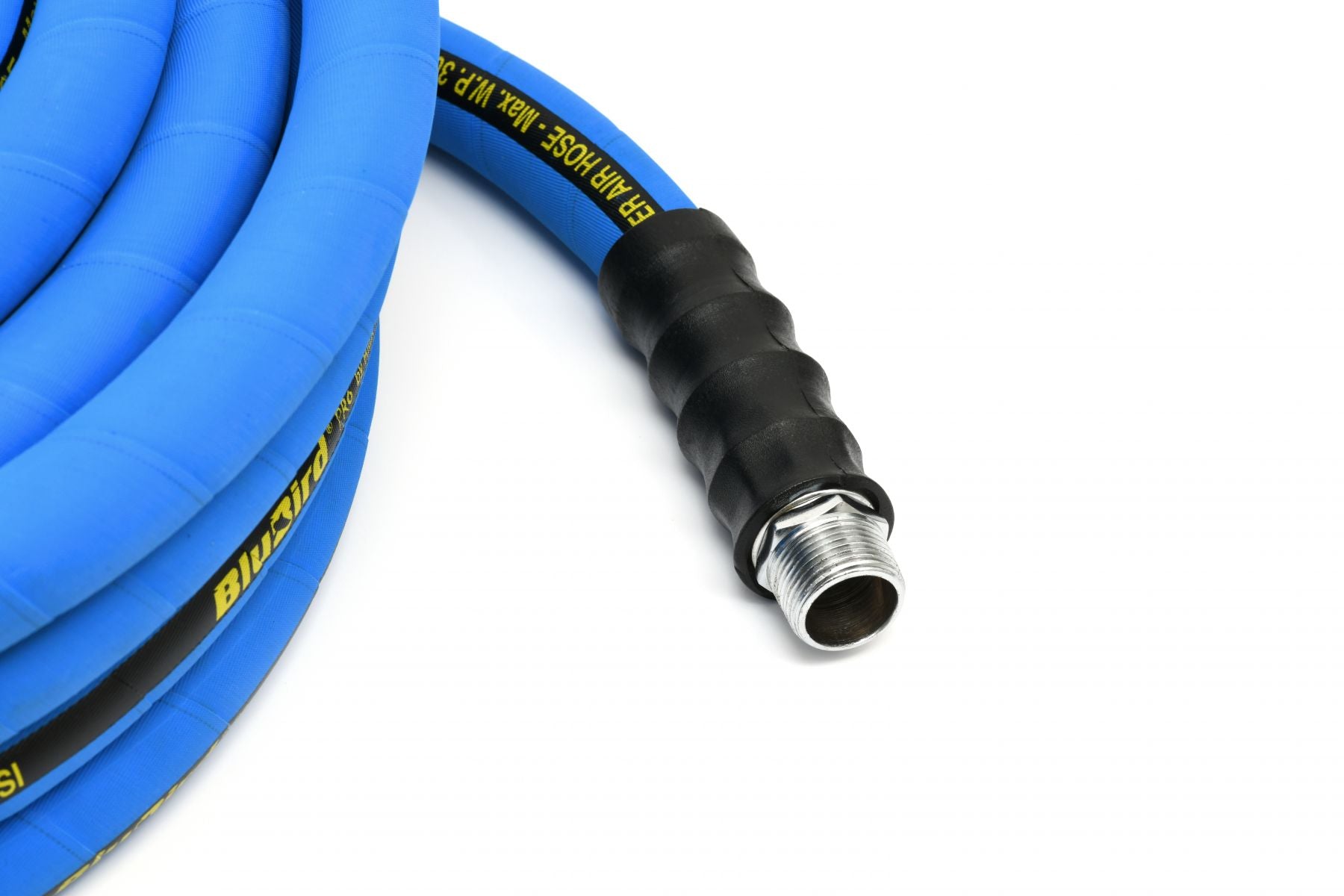 Blubird 3/4" X 50' Pro Rubber Air Hose Assembly 3/4" Male-NPT BBPRO3450