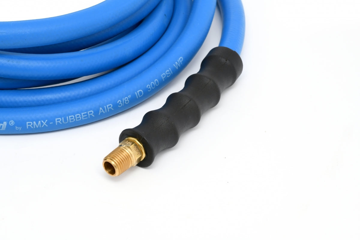 Blubird 3/8" X 15' Rubber Air Hose Assembly 3/8" Male-NPT BB3815