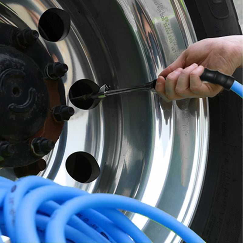 Blubird 3/8" X 50' Rubber Air Hose Fleet Edition Kit with USA Phillips Heavy Duty Aluminium Universal Glad Hand BBFLT3850