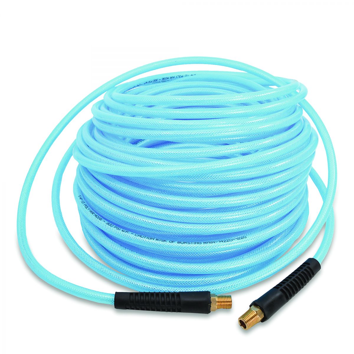 Blubird Avagard 3/8" X 100' Poly Air Hose Assembly  w/ Fast FiX Field Repairable Fitting and Quick Connect Coupler BBPU38100