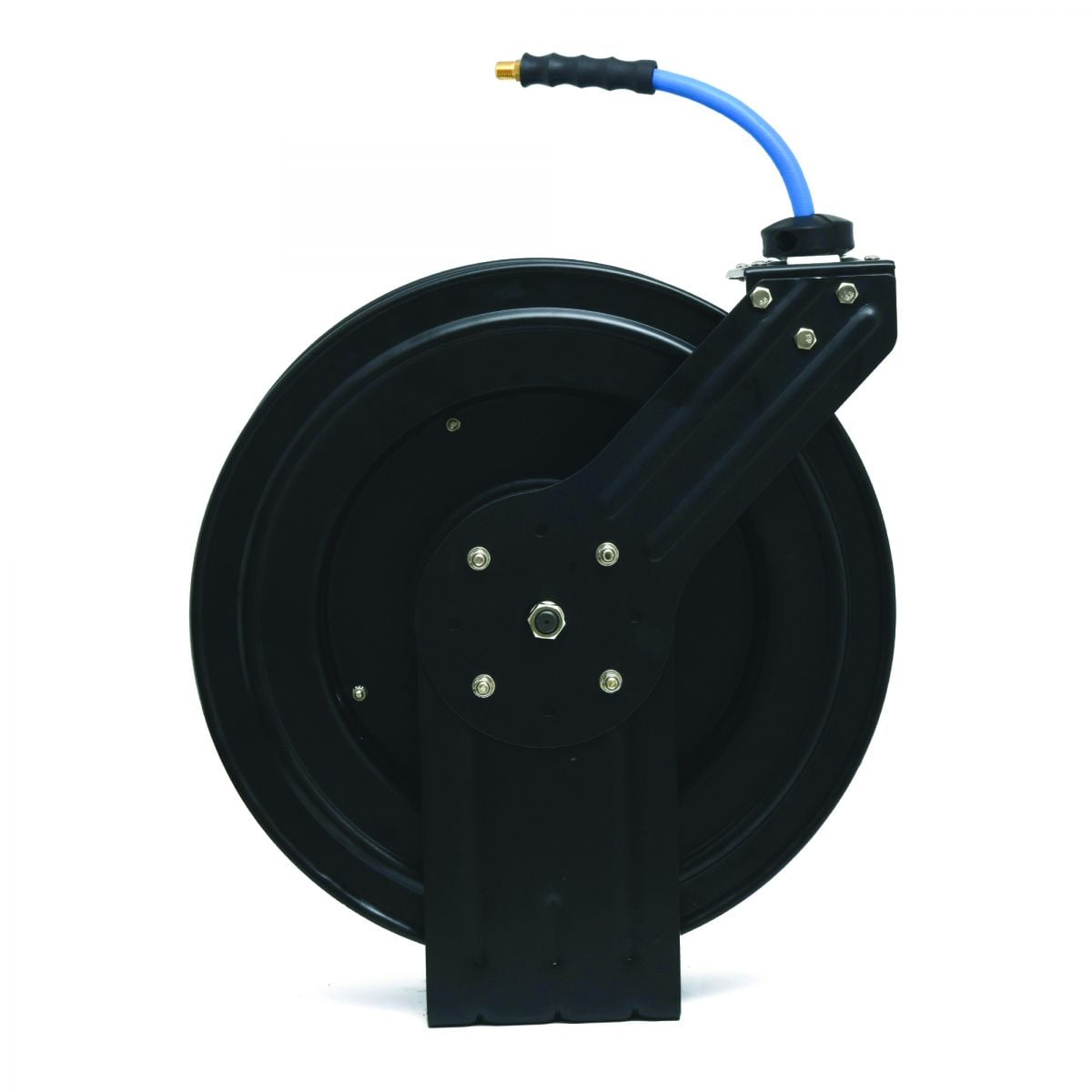 Blubird 1/2" X 50' Air Hose Single Arm 20 Gauge Retractable Reel w/ 3' Jumper Hose 3/8" Male-NPT BBR1250