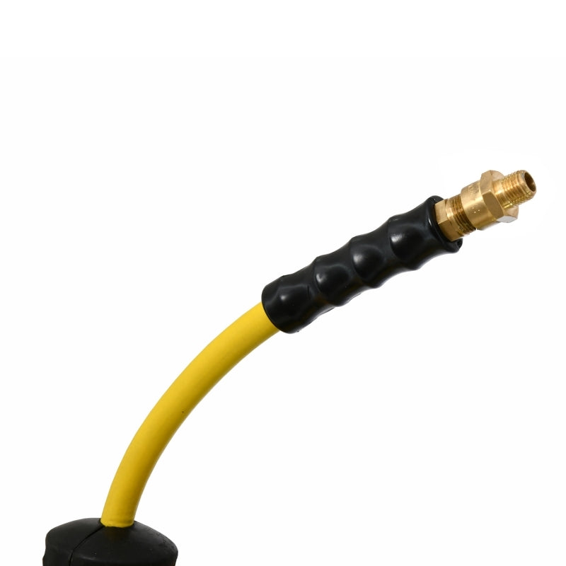 Blubird OilShield 1/2" X 50' Air Hose Single Arm 18 Gauge Retractable Reel 180 Degree Swivel Bracket w/ 3' Jumper Hose 1/2" Male-NPT and Universal 5 in 1 Coupler OSRDA1250-AIO