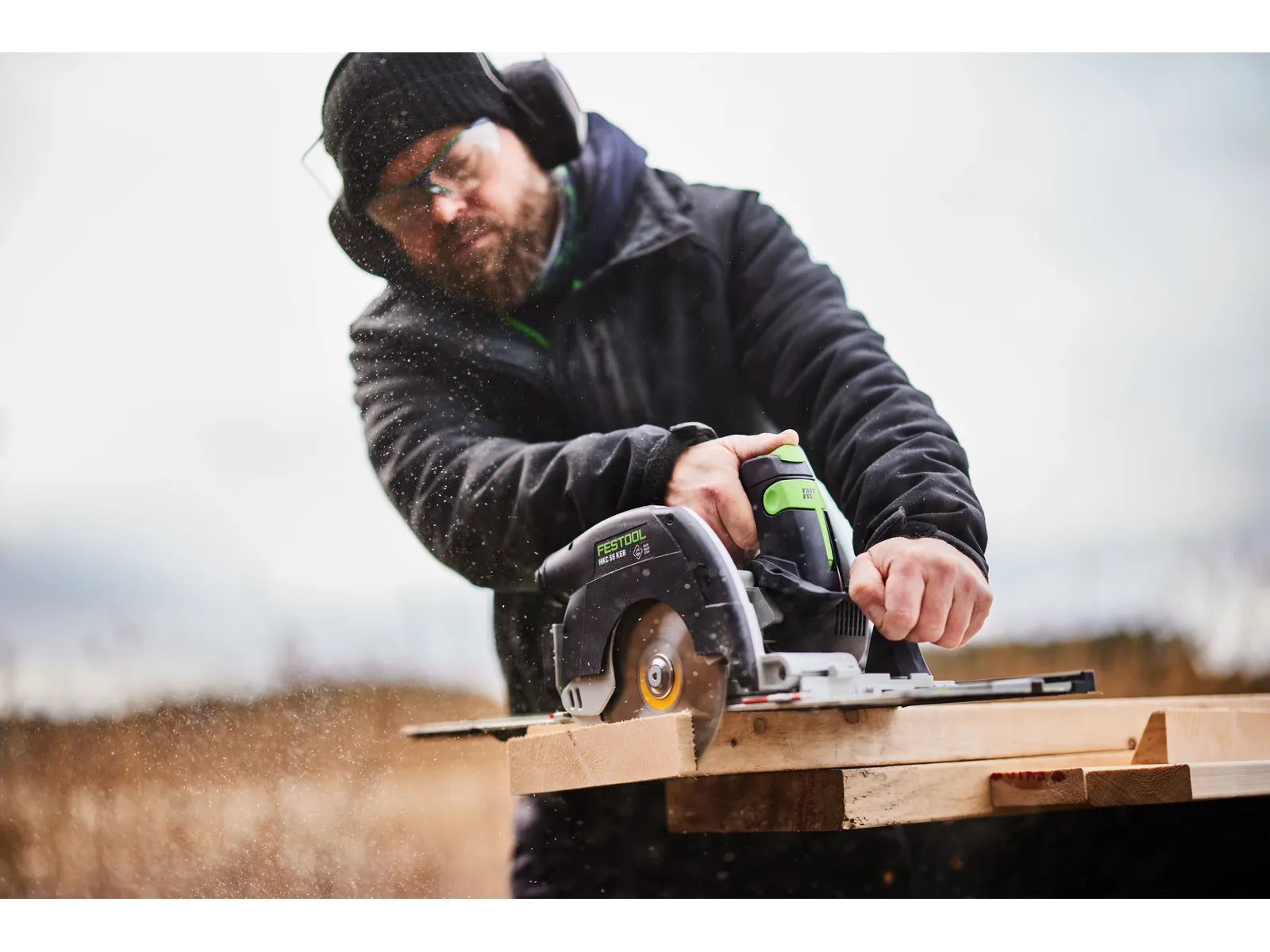 Festool 18V 6-1/4 in. Cordless Carpentry Saw HKC 55 KEB-F-Basic (Bare Tool) 578303