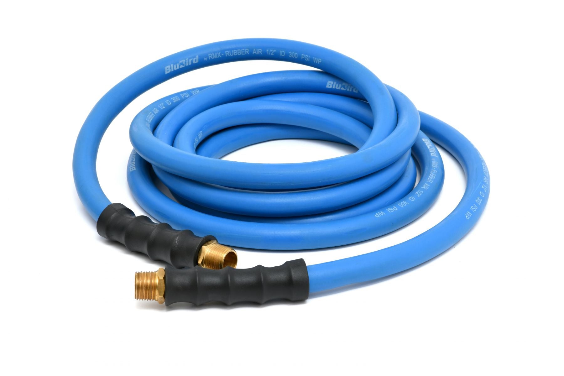 Blubird 1/2" X 50' Rubber Air Hose Assembly 1/2" Male-NPT BB1250