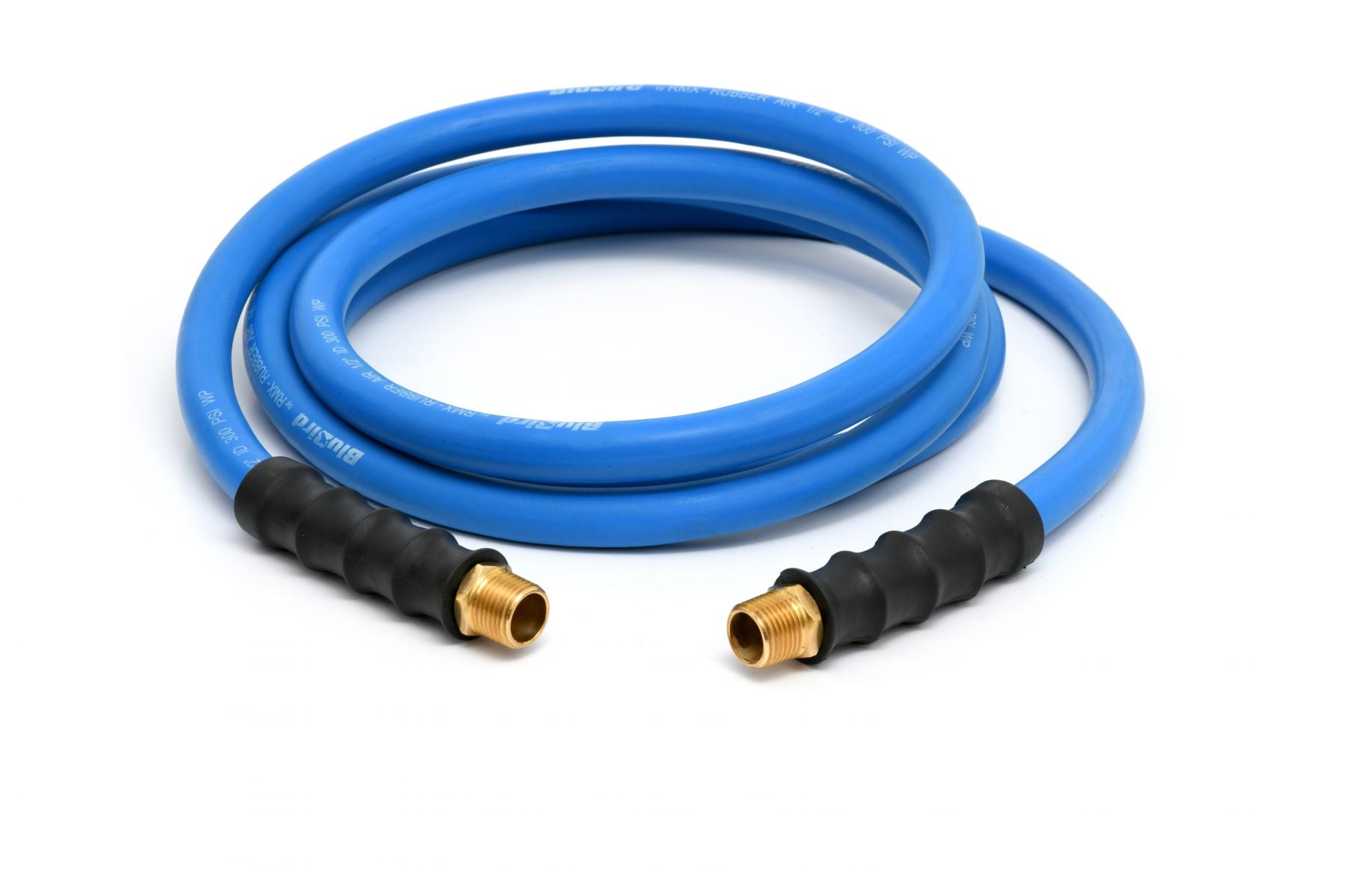 Blubird 1/2" X 10' Rubber Air Hose Assembly 1/2" Male-NPT BB1210