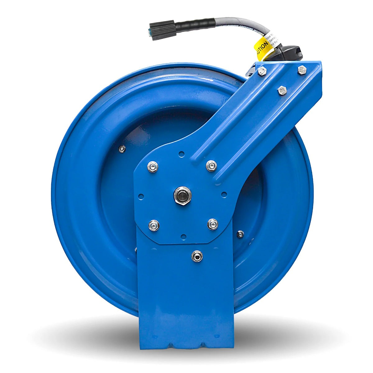 Blubird Blu Shield 1/4" X 50' Pressure Washing Heavy Duty 18 Gauge Hose Reel with 6' Lead-in-Hose M22 Connection PWRHD1450-NM