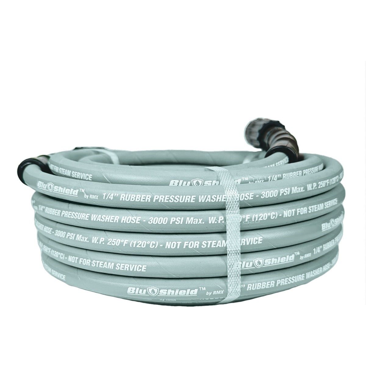 Blubird Blu Shield 1/4" X 25' Pressure Washer Hose Assembly w/ M22 Fittings Non Marking PW1425-NM