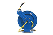 Blubird OilShield 1/2 in. x 100 ft. Rubber Air Hose Dual Arm Reel OSRDA12100