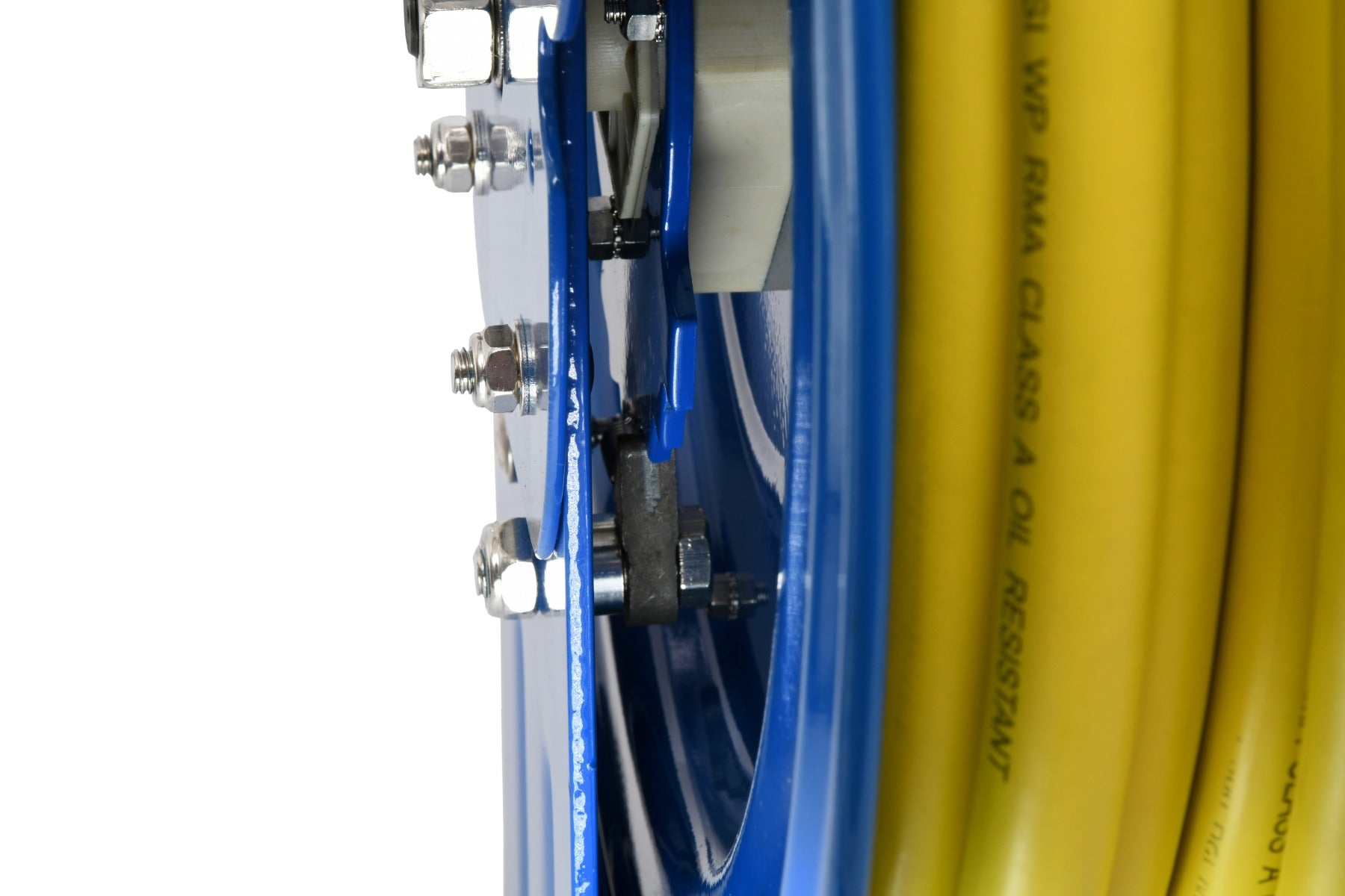 Blubird OilShield 1/2 in. x 50 ft. Rubber Air Hose Heavy Duty Single Arm Reel OSRHD1250
