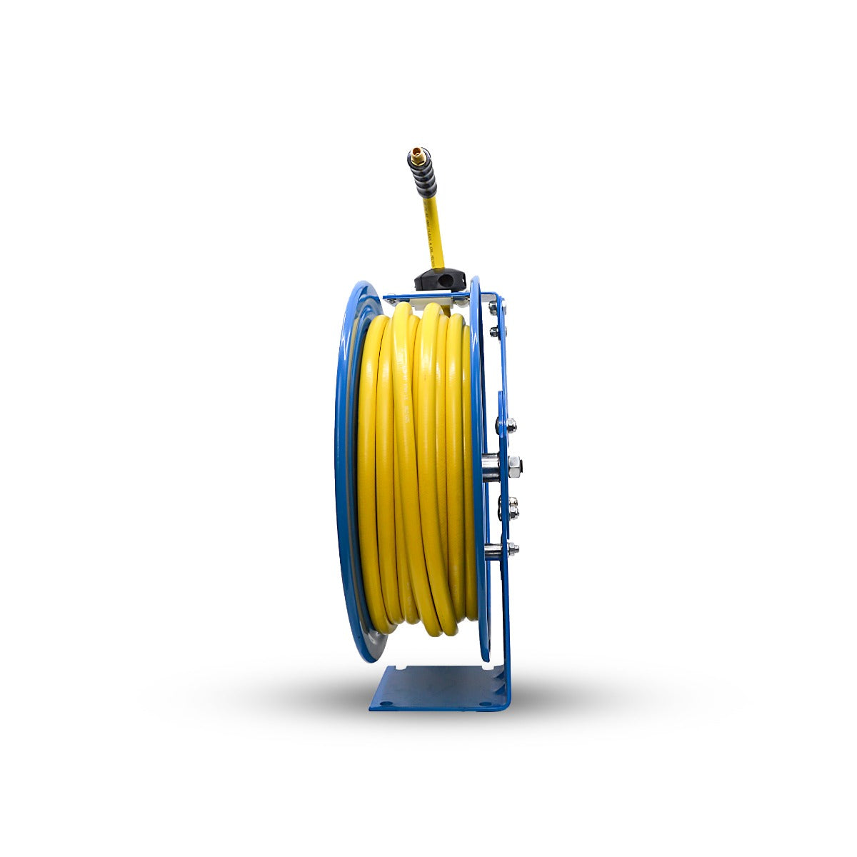 BluBird OilShield 3/8 in. x 75 ft. Rubber Air Hose Heavy Duty Single Arm Reel