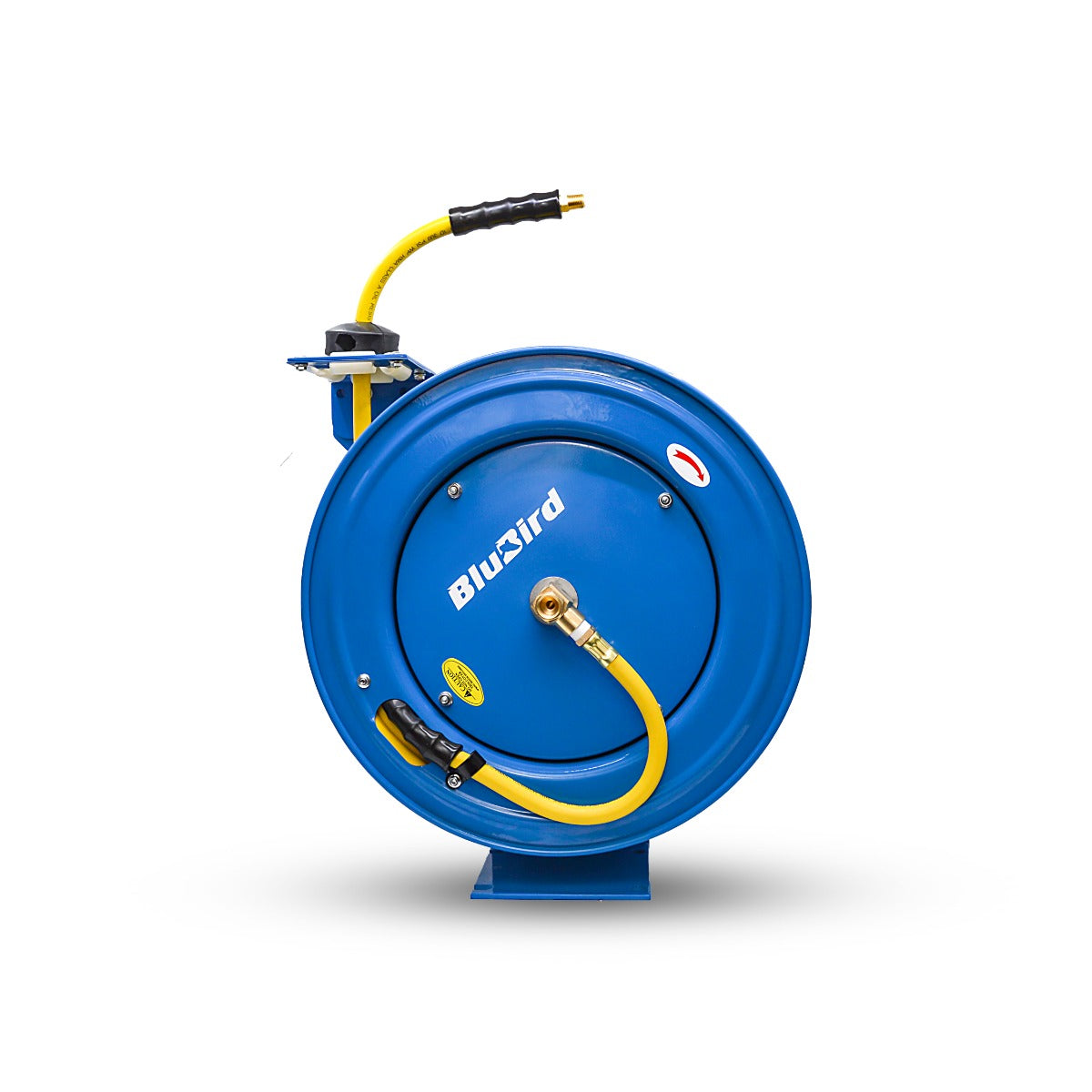 BluBird OilShield 3/8 in. x 75 ft. Rubber Air Hose Heavy Duty Single Arm Reel