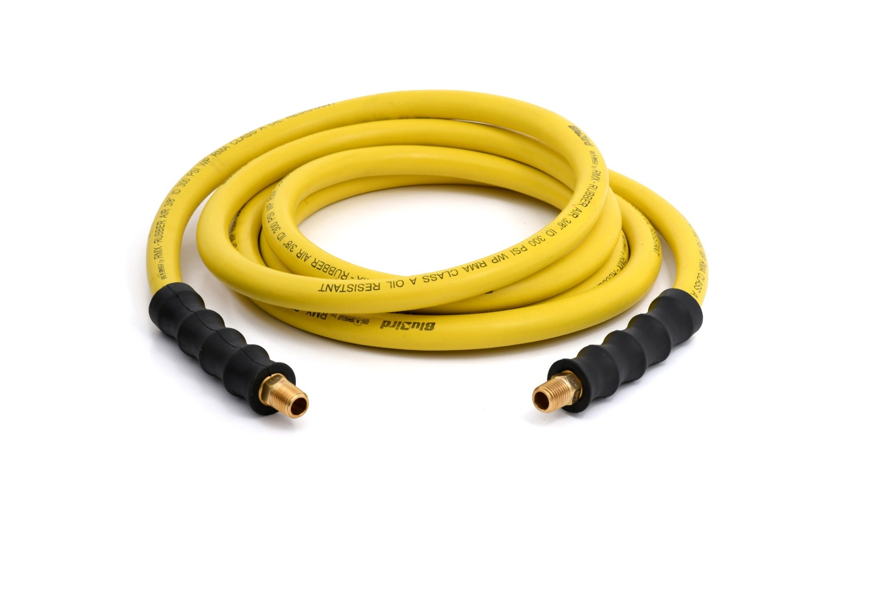 Blubird OilShield 3/8" X 15' Rubber Air Hose Assembly 3/8" Male-NPT OS3815
