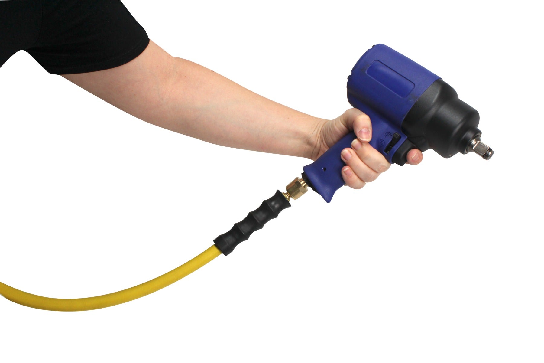 Blubird OilShield 3/8 in. x 5 ft. Rubber Whip / Snubber Air Hose OSSR3805