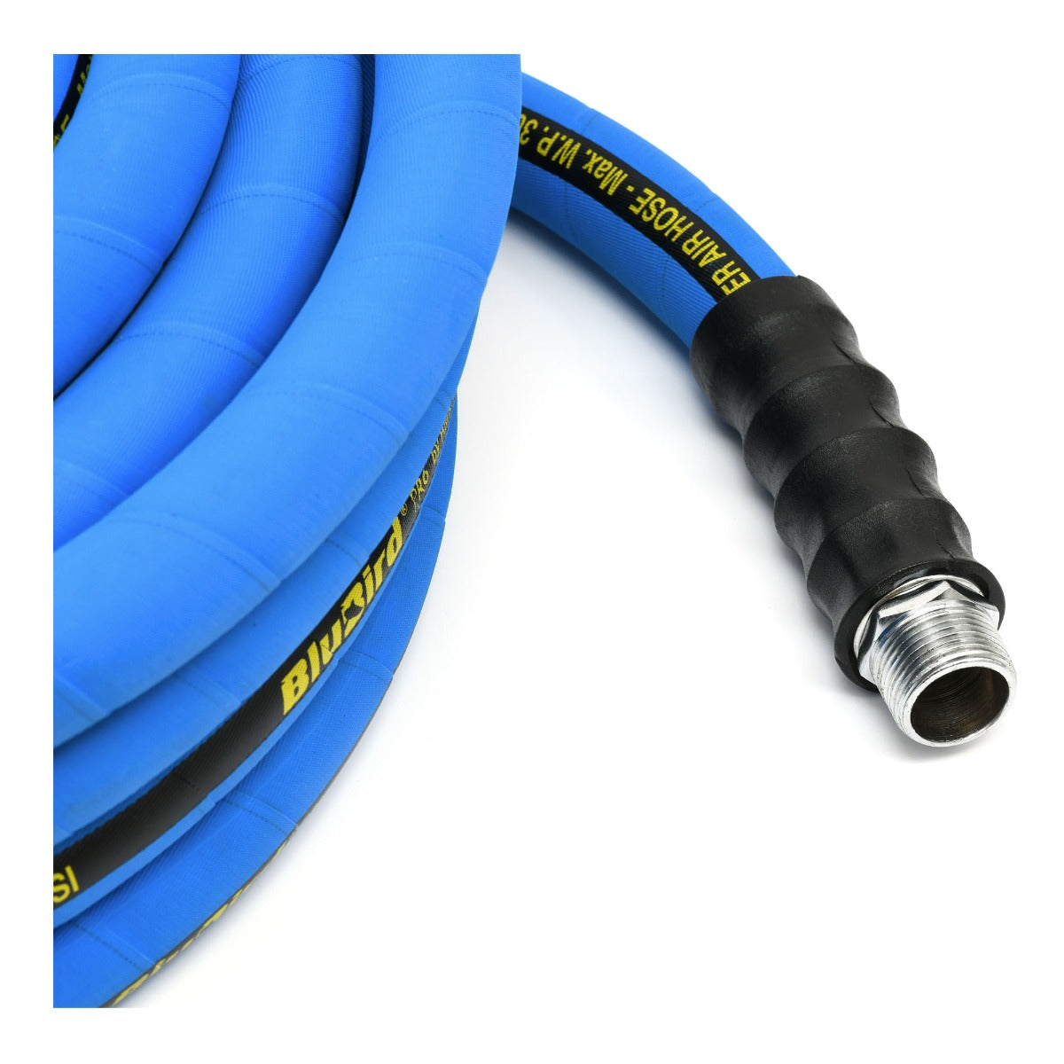Blubird 3/4" X 100' Pro Rubber Jack Hammer Air Hose Assembly BBPROJH34100